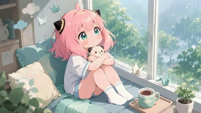 雨天窗边少女阿尼亚