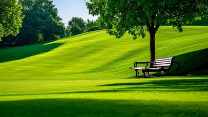 绿色护眼公园草地