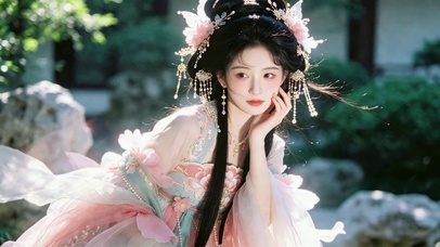 古风汉服清纯仙气美女
