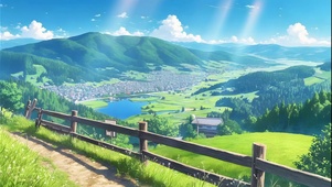 晴空万里