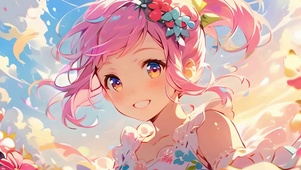 开朗小女孩