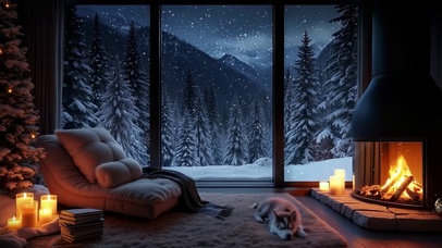 舒适雪夜睡眠
