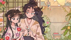 4k男生女生樱花