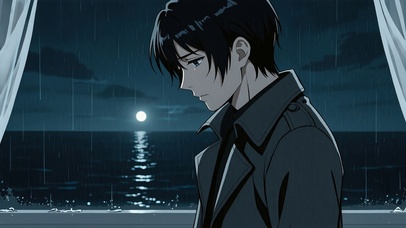 雨夜孤影丨宽屏