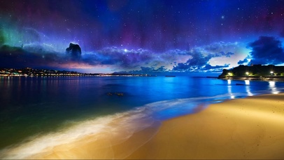 星空夜海海滩壁纸图片 动态桌面壁纸图片 动态壁纸下载 元气壁纸