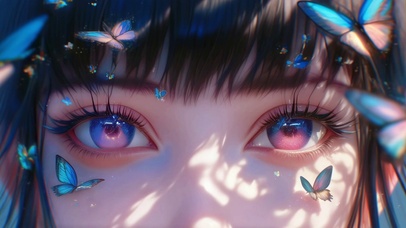 眼睛里有星在闪