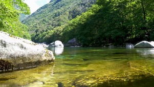 绿林山涧河流