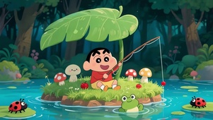 钓鱼蜡笔小新