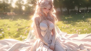 洁白的婚纱