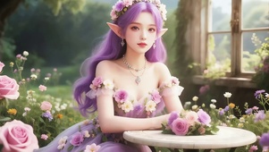 迷人的花仙子