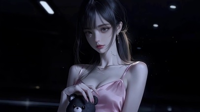 柔粉暗夜