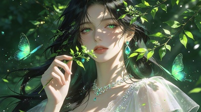 治愈护眼美女壁纸