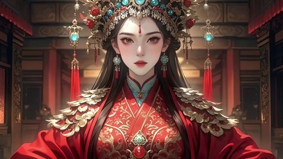 4k朱颜九凤冠姬