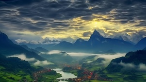 山间