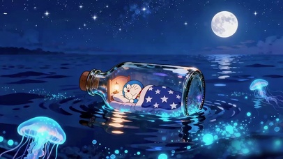 水母海蓝胖的漂流梦