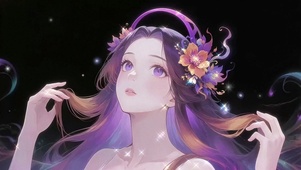 紫发少女