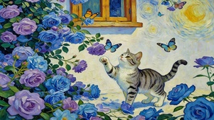 猫咪玩耍