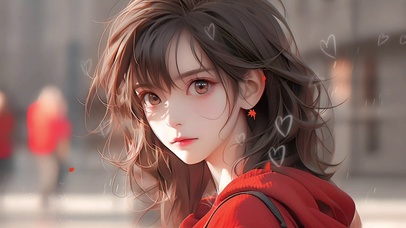 4K 治愈美女
