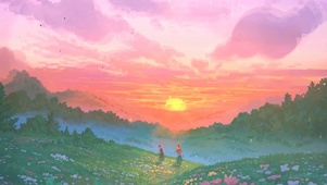 夕阳踏青
