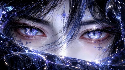 星河眼眸：蓝紫水晶少年