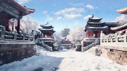 古风雪景