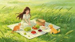 草地上野餐