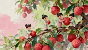 摘荔枝