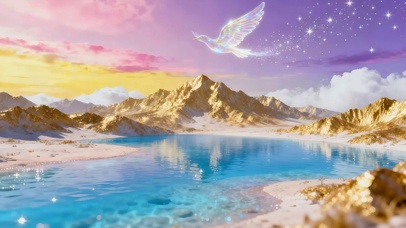 蓝色湖水