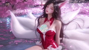 梦幻樱花下的精灵