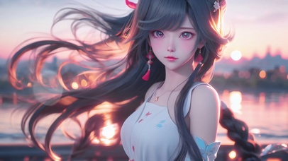 清纯治愈元气美少女