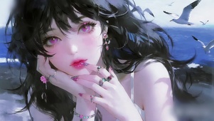 海边的少女