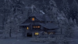 暴风雪的木屋