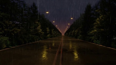 雨夜道路