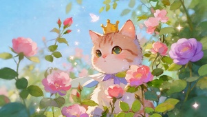 可爱小王子猫咪