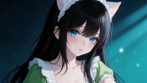 可爱长发女孩