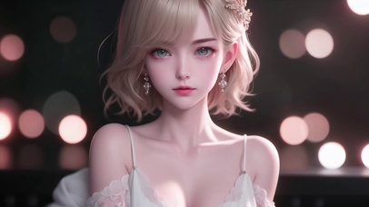 清纯治愈短发女神