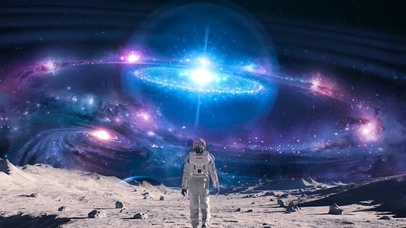 太空人月球行走