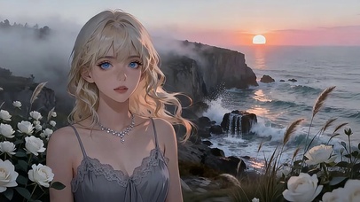 雾屿黄昏・金发姬