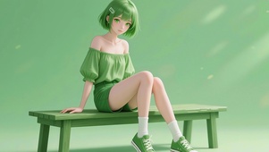 护眼二次元美女壁纸