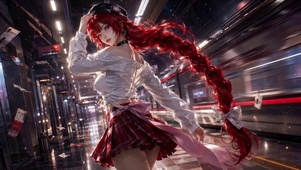 红发列车少女