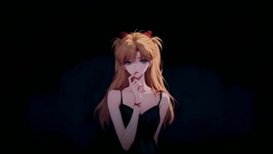 黑裙吊带甜美风明日香
