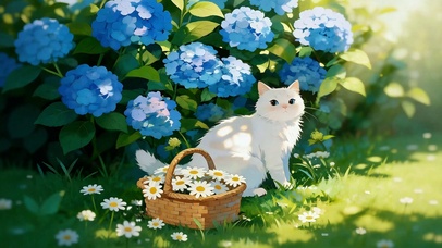 发呆的猫