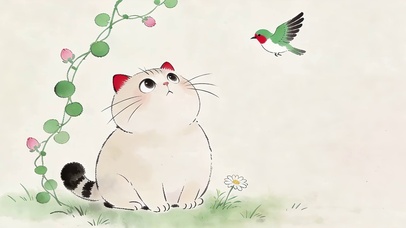 小胖墩猫咪