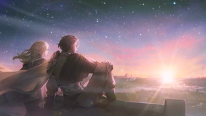 唯美夕阳星空