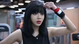 运动美女