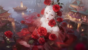 润泽玫瑰花神