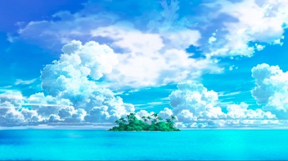 海上小岛绿洲