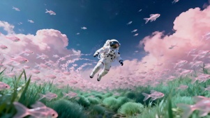 深海遨游的宇航员