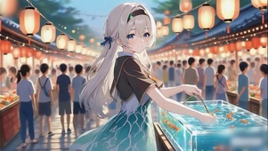 打理鱼缸的流萤