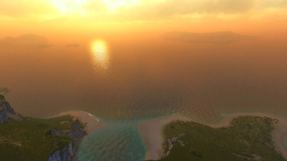 夕阳大海景